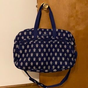VeraBradley Grand Traveler SeaTurtles EUC Navy